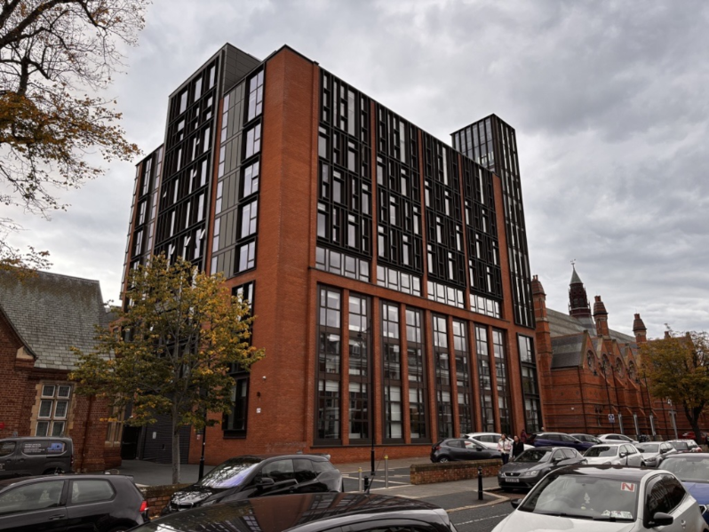 School of Law Building under a grey sky